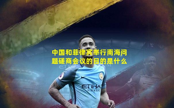 中国和菲律宾举行南海问题磋商会议的目的是什么