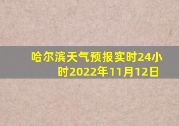 哈尔滨天气预报实时24小时2022年11月12日