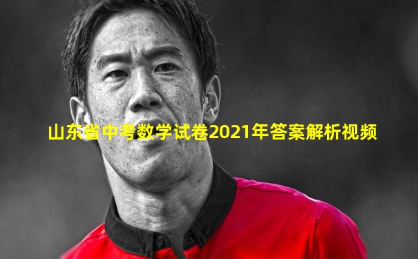 山东省中考数学试卷2021年答案解析视频