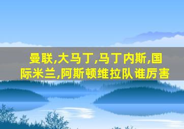 曼联,大马丁,马丁内斯,国际米兰,阿斯顿维拉队谁厉害
