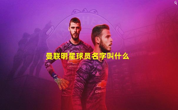 曼联明星球员名字叫什么