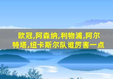 欧冠,阿森纳,利物浦,阿尔特塔,纽卡斯尔队谁厉害一点
