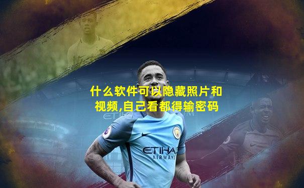 什么软件可以隐藏照片和视频,自己看都得输密码