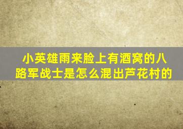小英雄雨来脸上有酒窝的八路军战士是怎么混出芦花村的