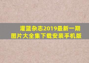 灌篮杂志2019最新一期图片大全集下载安装手机版